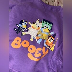Purple  BLUEY Halloween Booey Sweatshirt